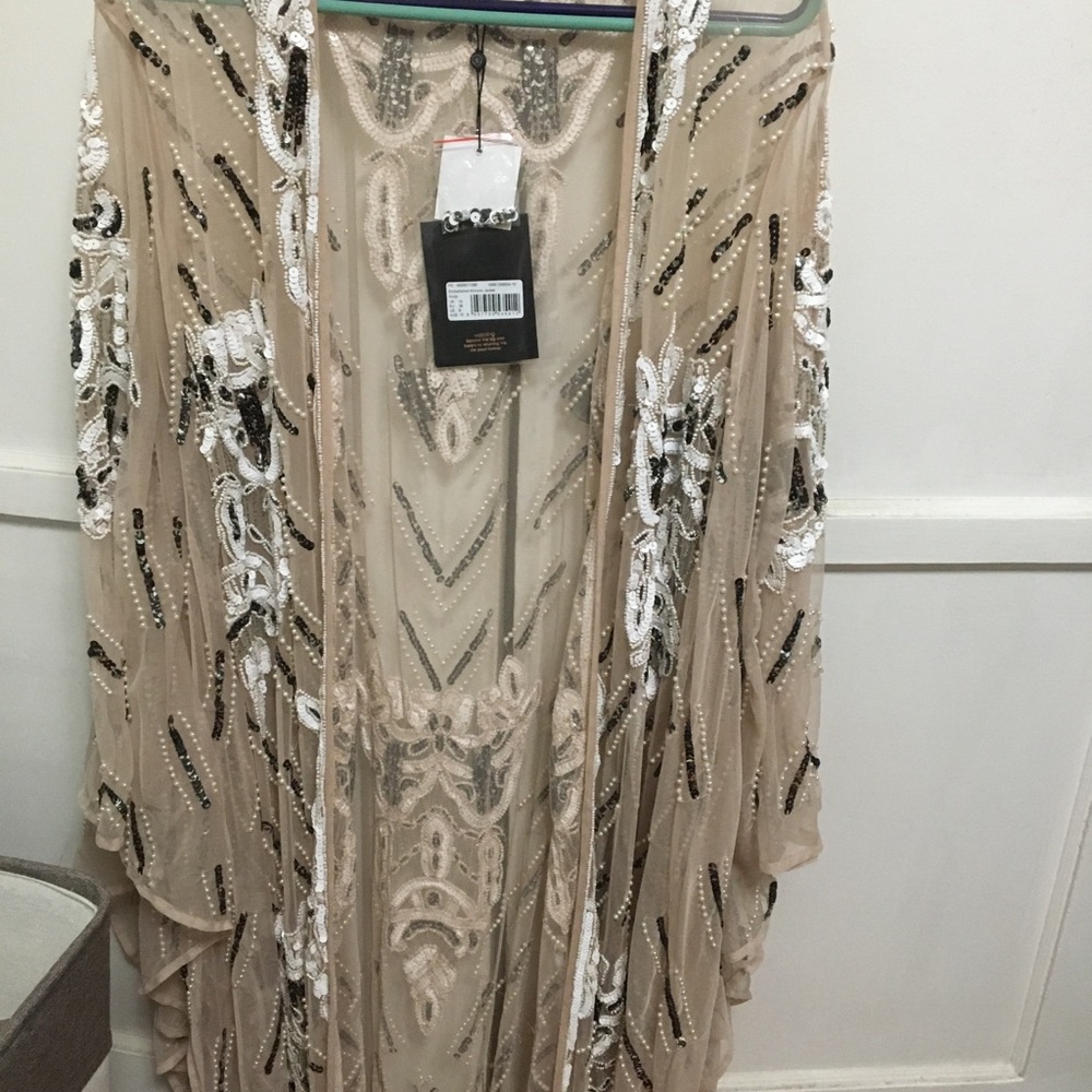 Peace and love kimono swimsuit cover
